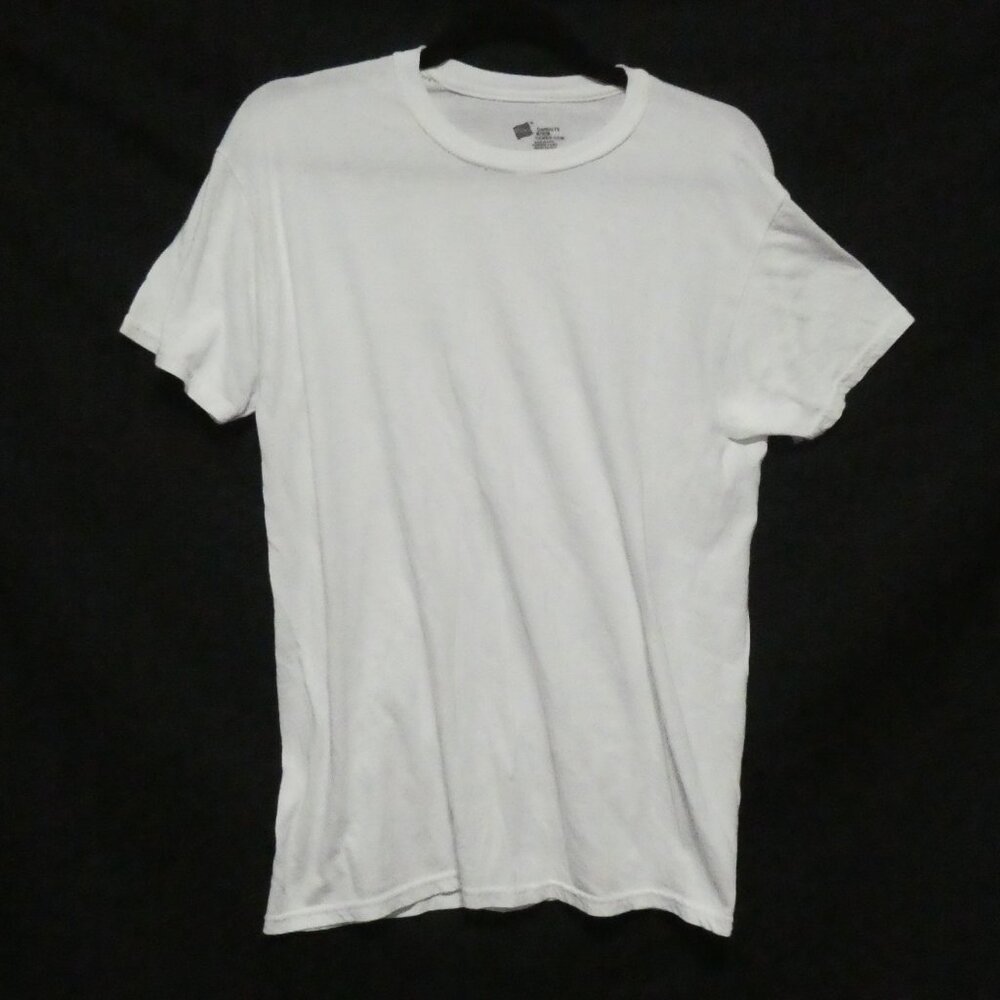 HANES - Comfort Fit | medium | Solid White Tee / T-Shirt | Unisex